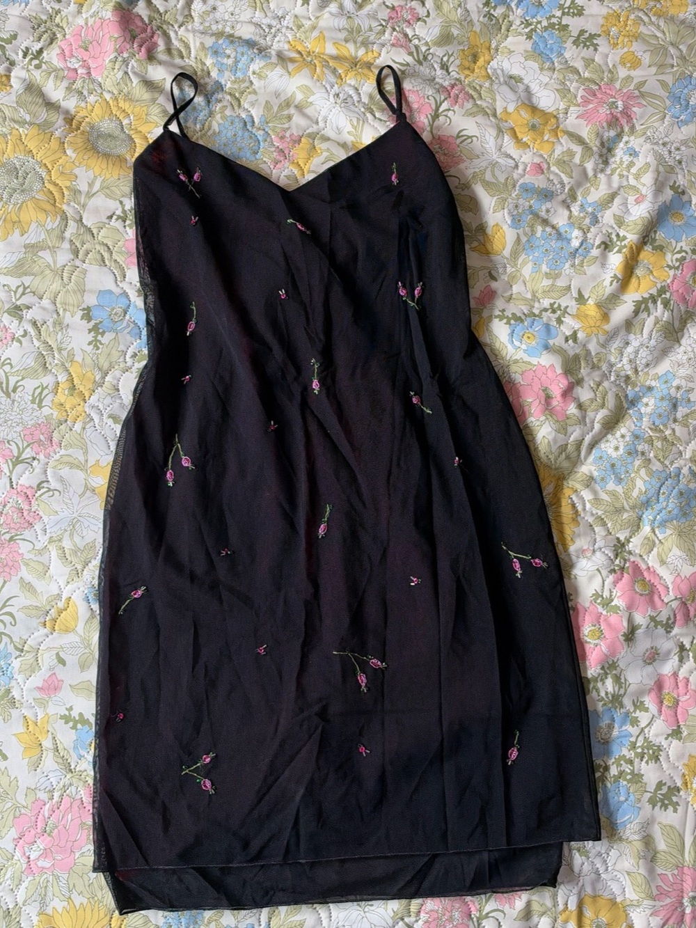 Laundry by Shelli Siegel Embroidered Floral Mini Dress Size 10